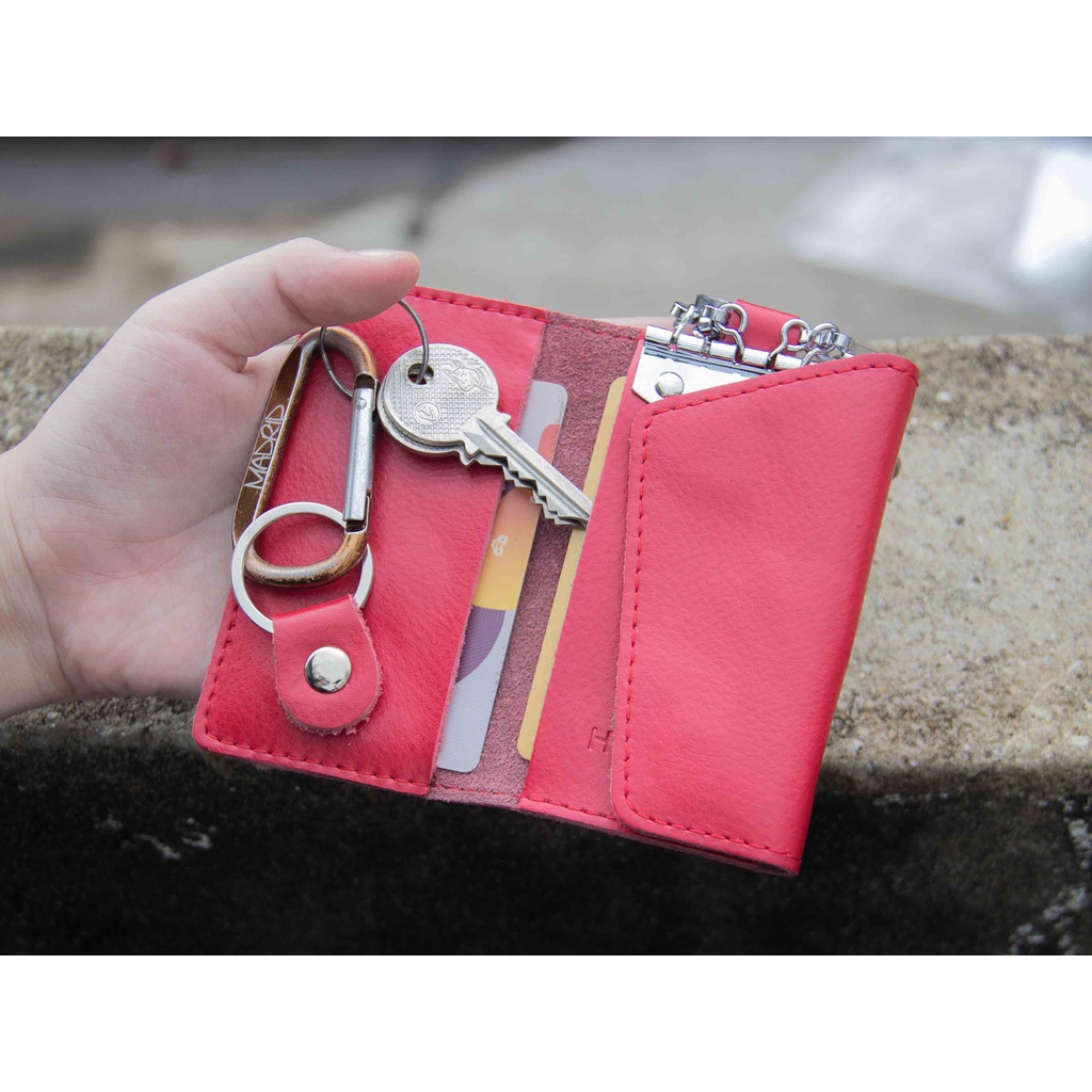 ZIPPO HAVIAS bao đựng móc khoá da bò Nappa thật 100%
