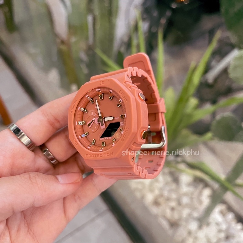 Đồng hồ nam, nữ LGIAC unisex dây nhựa kiểu dáng năng động cho tuổi teen