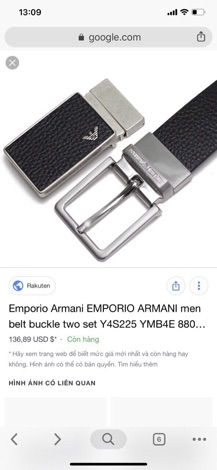 NỊT EMPORIO ARMANI FOR MEN