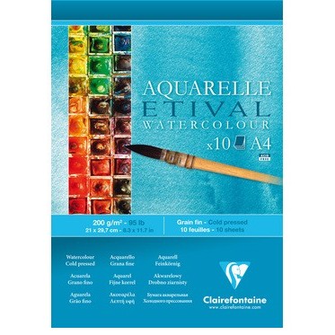 Sổ Giấy Vẽ Màu Nước Aquarelle Etival 200gsm (10 tờ/quyển)