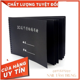 sổ vẽ hoa,sổ vẽ hoa 3d nail,sổ chuyên dụng cho thợ làm nail