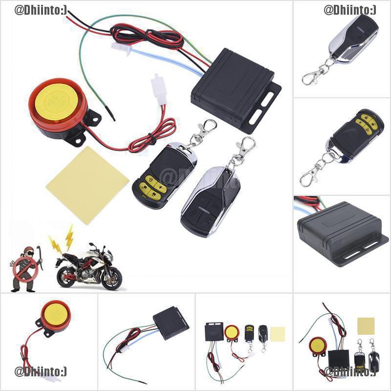 Hệ Thống Báo Động Chống Trộm Không Cần Chìa Khóa Điều Khiển Từ Xa 12v Cho Xe Máy / Xe Đạp / Xe Mô Tô / Xe Đạp Với 2 Điều Khiển Từ Xa