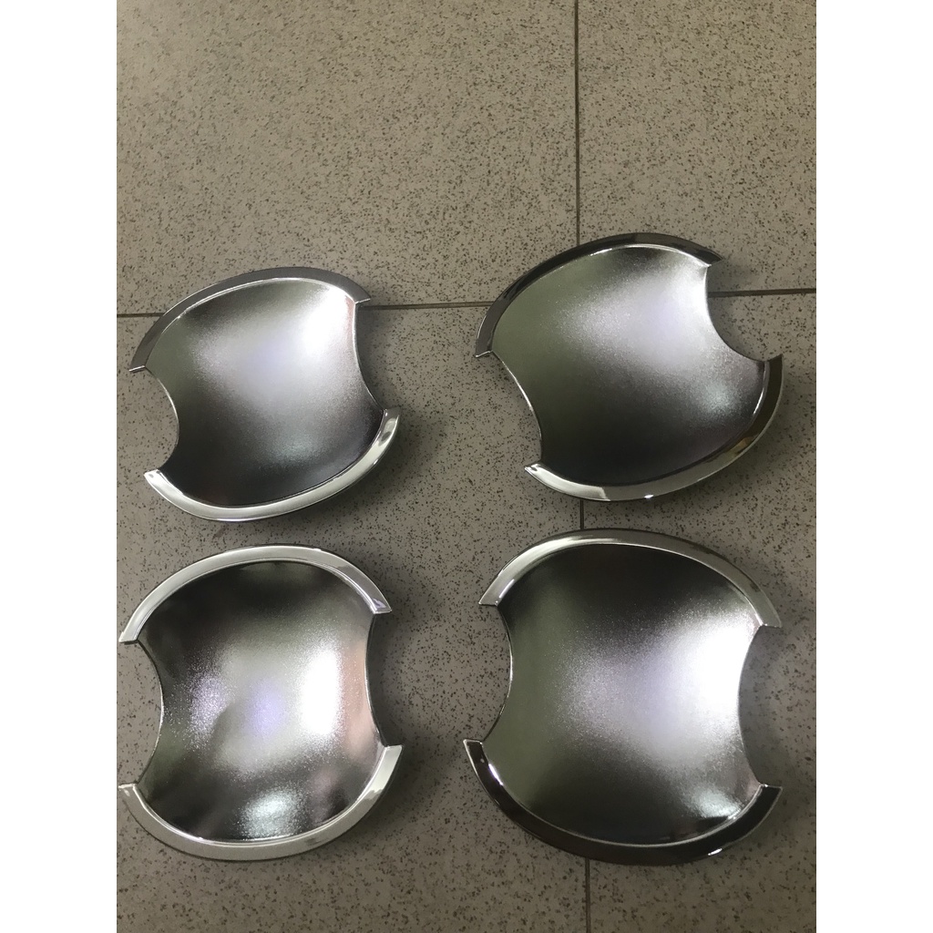 Bộ 4 ốp hõm cửa tròn mạ crom  xe Kia Forte 2008-2014