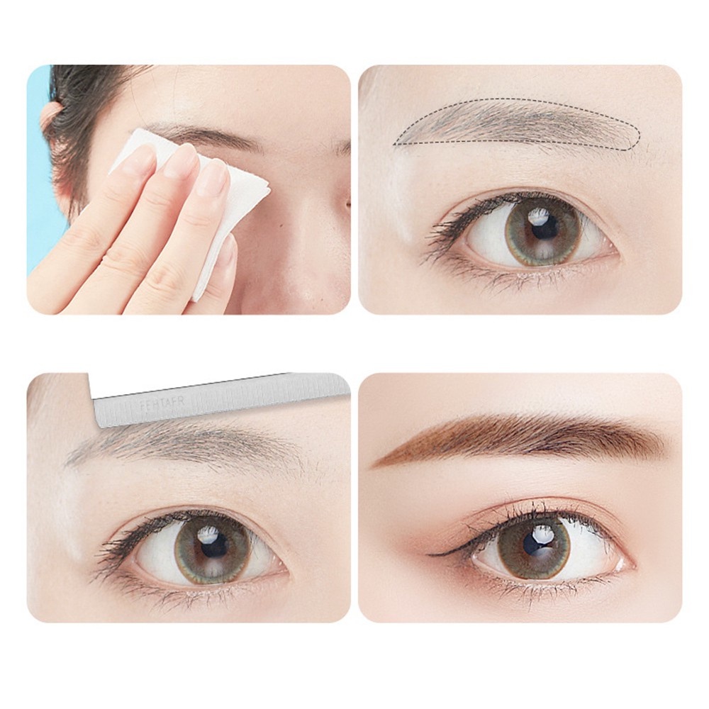 [Hàng mới về] Bộ 10 dụng cụ cạo lông mày không gây đau an toàn cho người mới bắt đầu