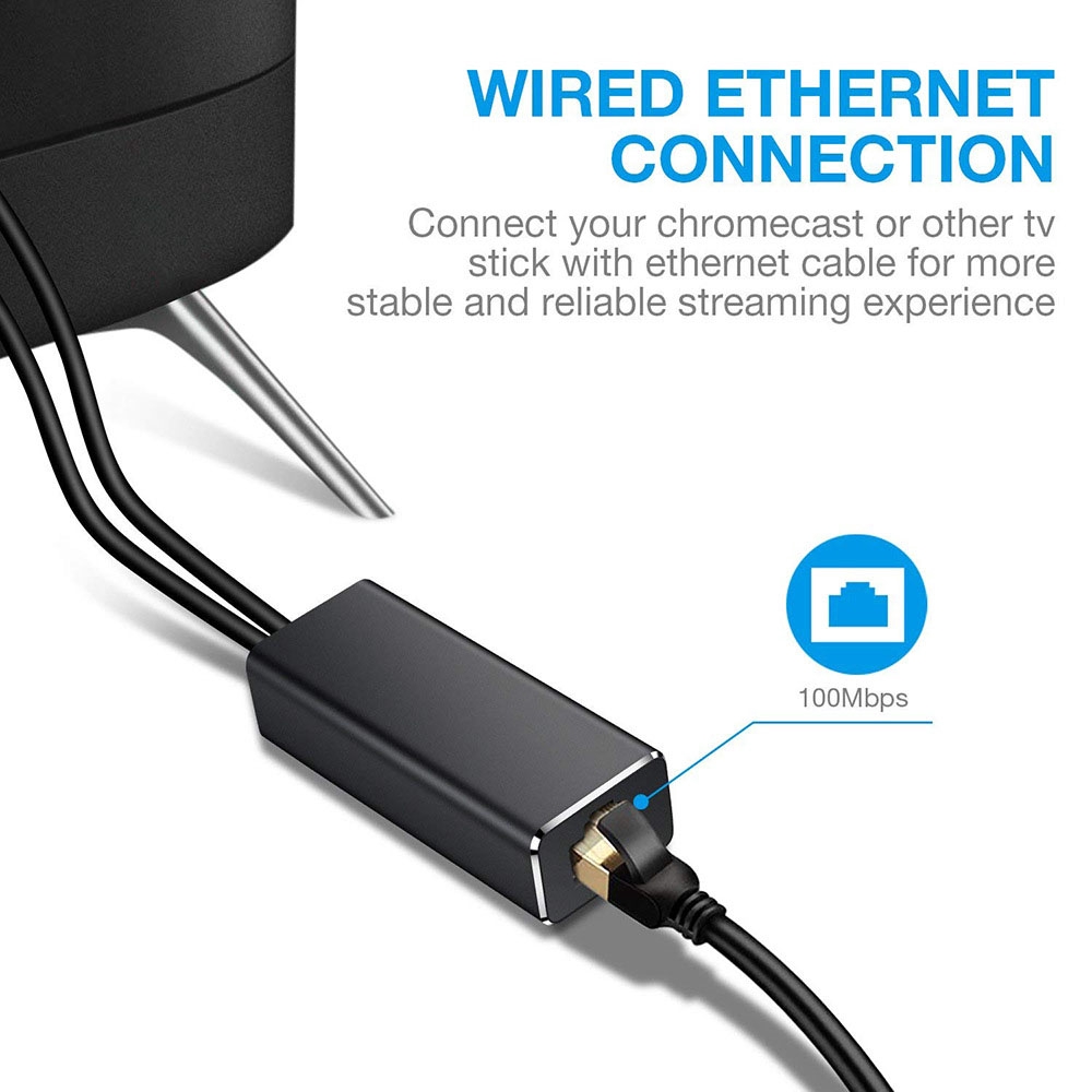Bộ Chuyển Đổi Tv Hd Usb2.0 Sang Rj45 Ethernet Google Home / Chromecast Ultra Ted