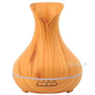 Máy khuếch tán tinh dầu siêu âm bình hoa vỏ giả gỗ HKTD-3609