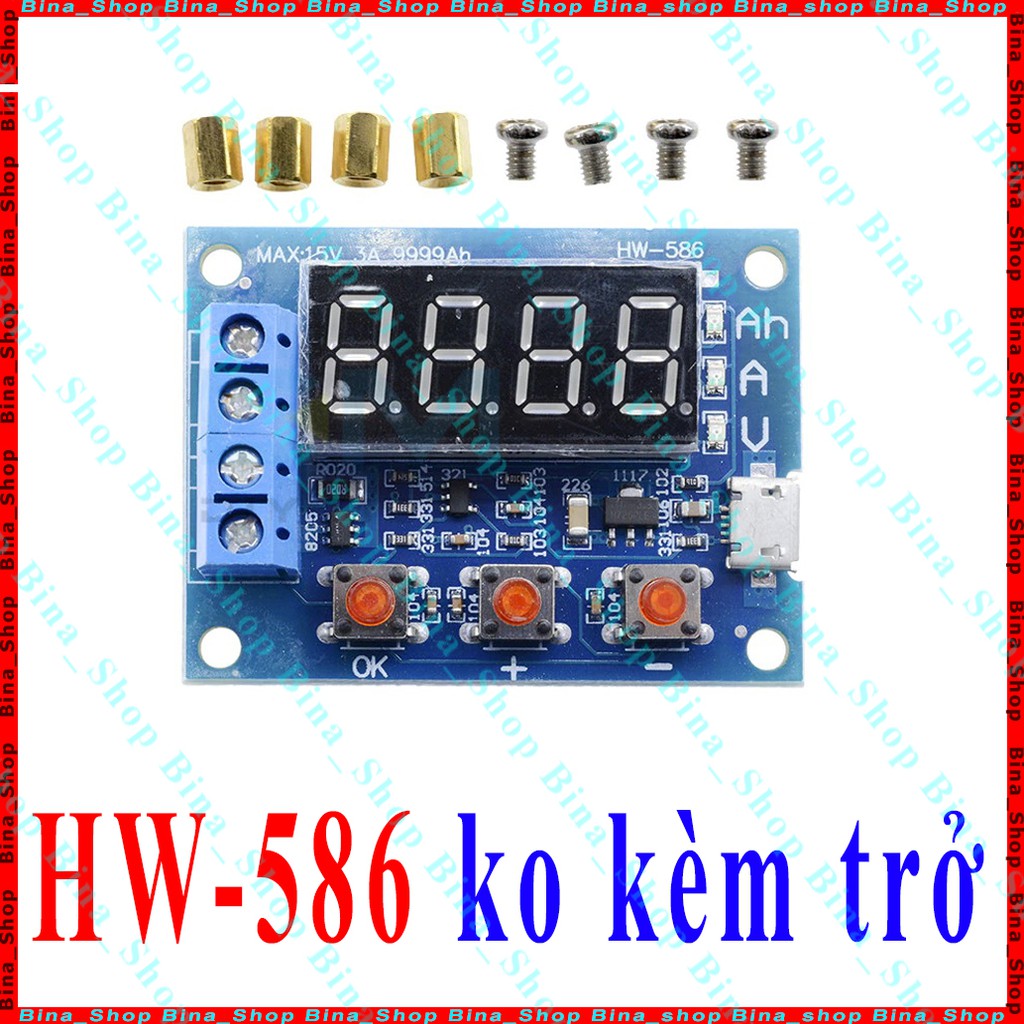 Mạch test ZB2L3 / HW-586 test dung lượng pin Lithium Li-ion 18650