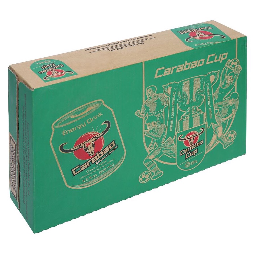 Thùng 24 Lon Nước Tăng Lực Carabao 250ml/Lon Nhập Khẩu Thái Lan