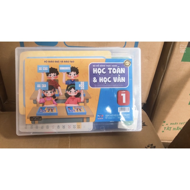 bộ đồ dùng học tập lớp 1 (Học Toán&Học Vần Nhật Hoa Minh )