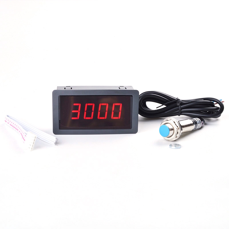 Máy Đo Tốc Độ RPM 4 Số LED 12V