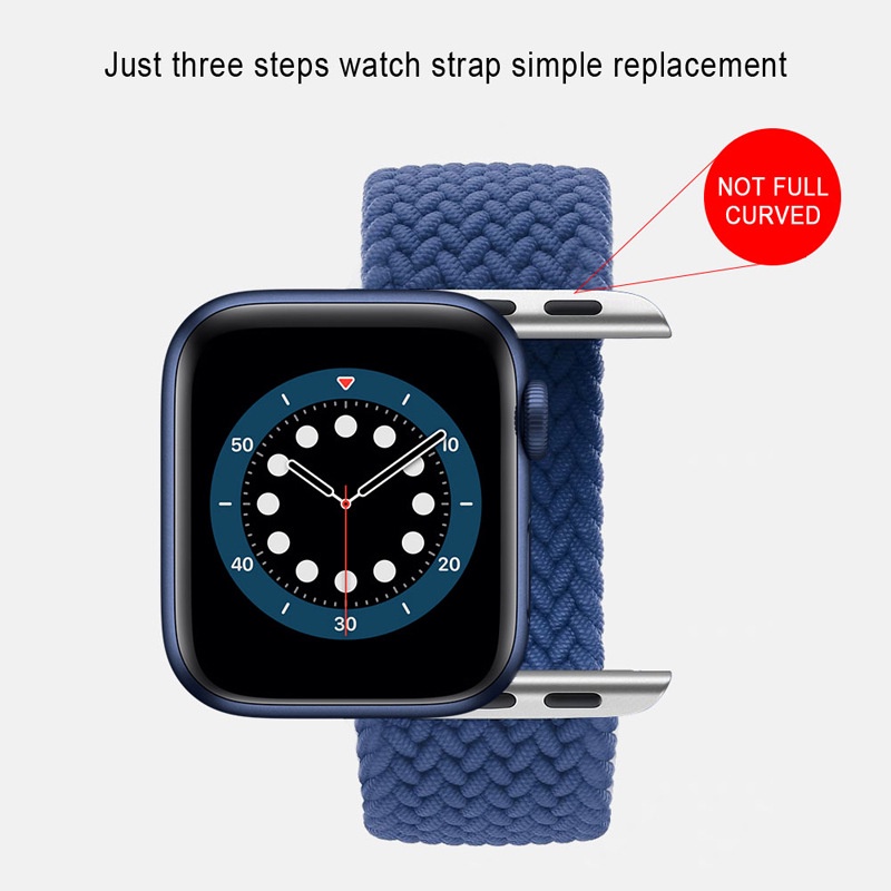 Dây Đeo Đồng Hồ Tbtic Bằng Nylon Bện Co Giãn Nhiều Màu Sắc cho Apple Watch 44mm 42mm 40mm 38mm Series 6 Se 5 4 3 2 1