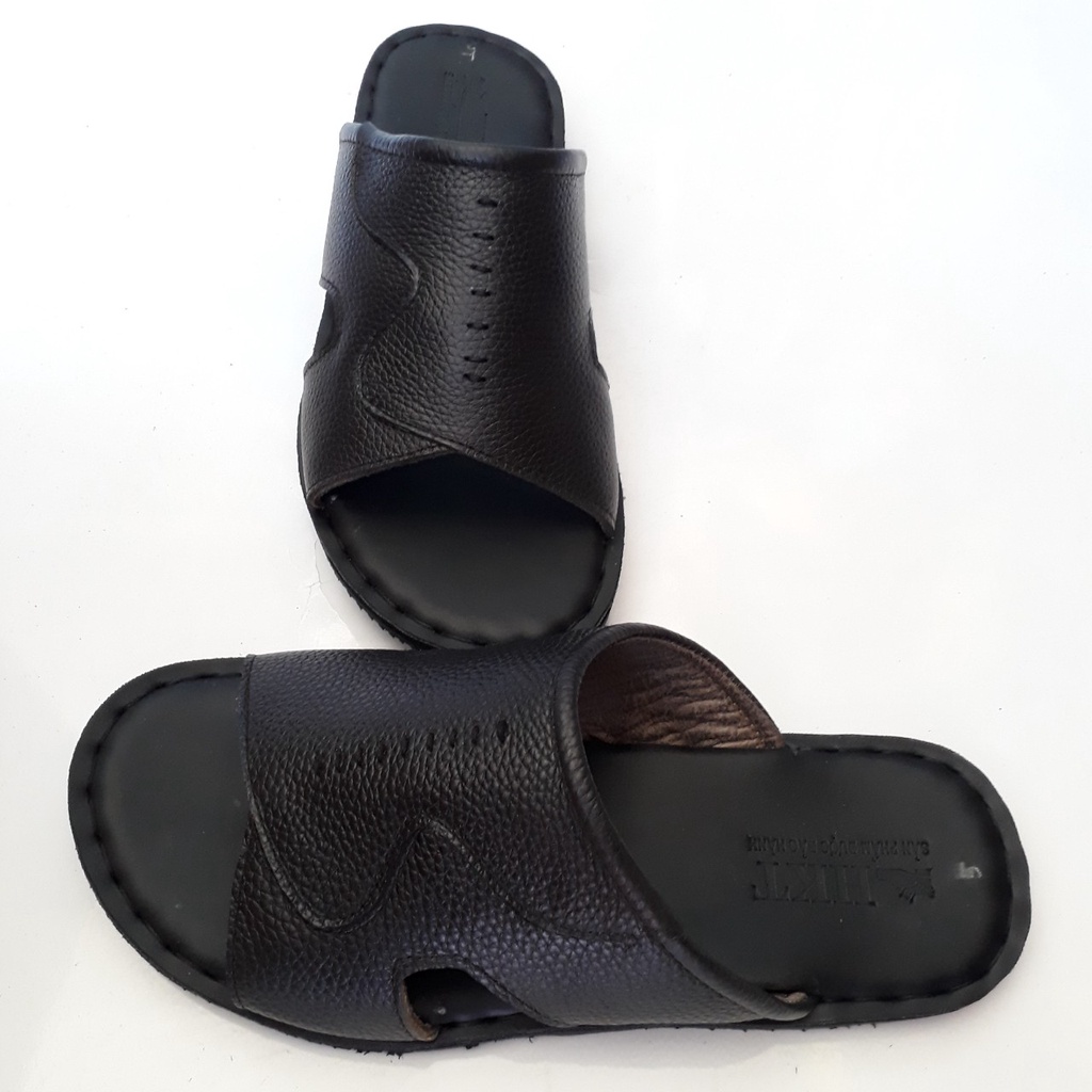 Dép Nam Big Size Da Bò Thật Cao Cấp HKT Shop DBS01