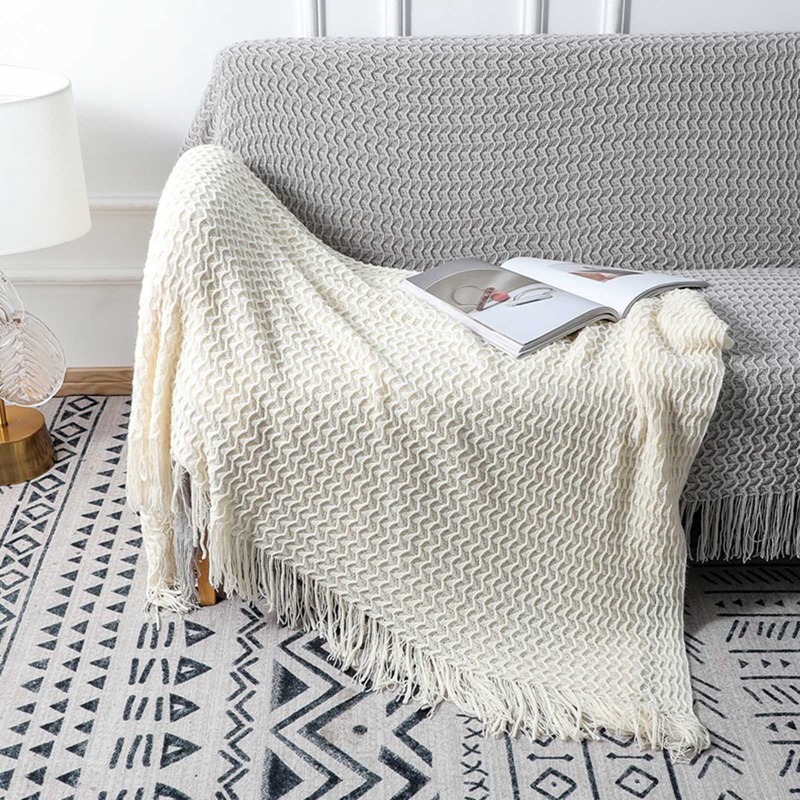 Chăn Len Giữ Ấm Phù Hợp Phủ Ghế Sofa