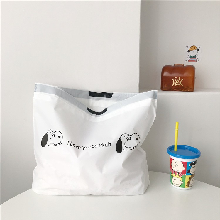 Túi tote có thể gấp lại túi mua sắm dây rút du lịch lưới quần áo màu đỏ lưu trữ túi quà ins lyanwn T6
