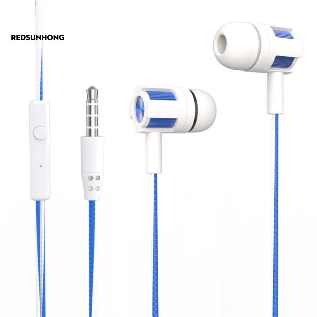 Tai Nghe Thể Thao Nhét Tai Có Dây 3.5mm Màu Tương Phản