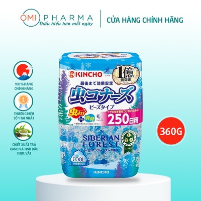 Hộp Làm Thơm Phòng Và Đuổi Muỗi Kincho Dạng Hạt 250 Ngày (Hương Hoa Rừng Siberian)