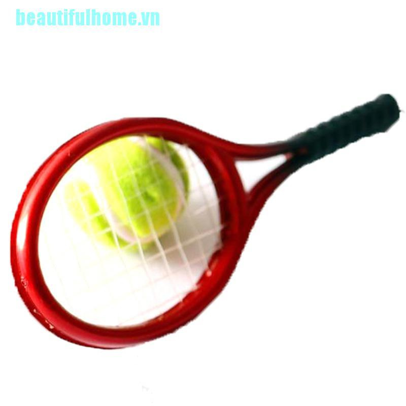 Bộ 2 Vợt Tennis Tỉ Lệ 1: 6 1: 12 Dành Cho Búp Bê