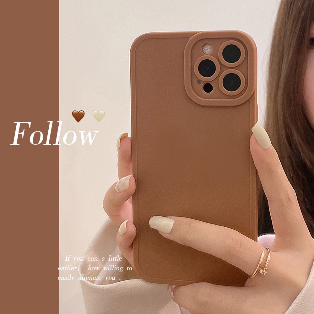 Ốp lưng iphone silicon trơn màu sắc đơn giản Iphone 7 8 Plus SE X XS XS Max 11 12 13 14 15 Pro Max Plus