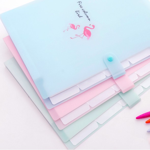 Kẹp đựng giấy A4 file đựng tài liệu bài kiểm tra nhiều mẫu cúc bấm chống nước cho học sinh sinh viên văn phòng tiện lợi
