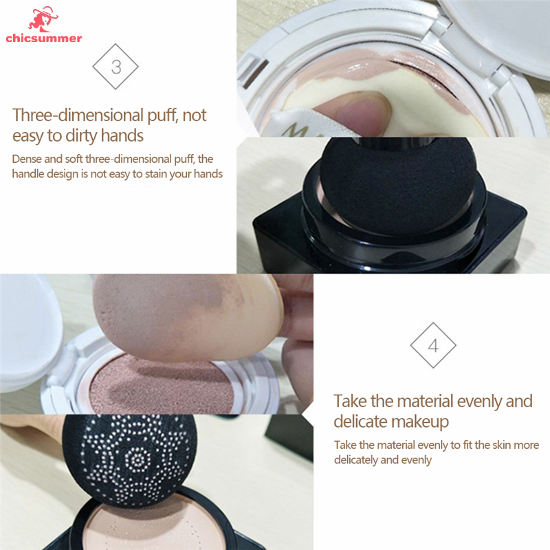 (Hàng Mới Về) Kem Nền Che Khuyết Điểm Cc Cream Dưỡng Ẩm Chống Nước Chống Mồ Hôi Lâu Trôi Kèm Cọ Đầu Nấm | BigBuy360 - bigbuy360.vn