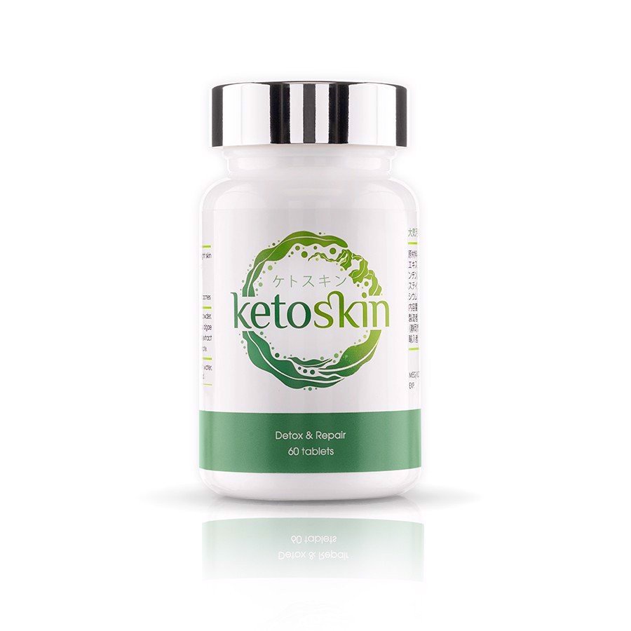 Combo chăm sóc da mặt viên uống trắng da chống lão hóa Bihaku Premium, viên uống thải độc da Ketoskin
