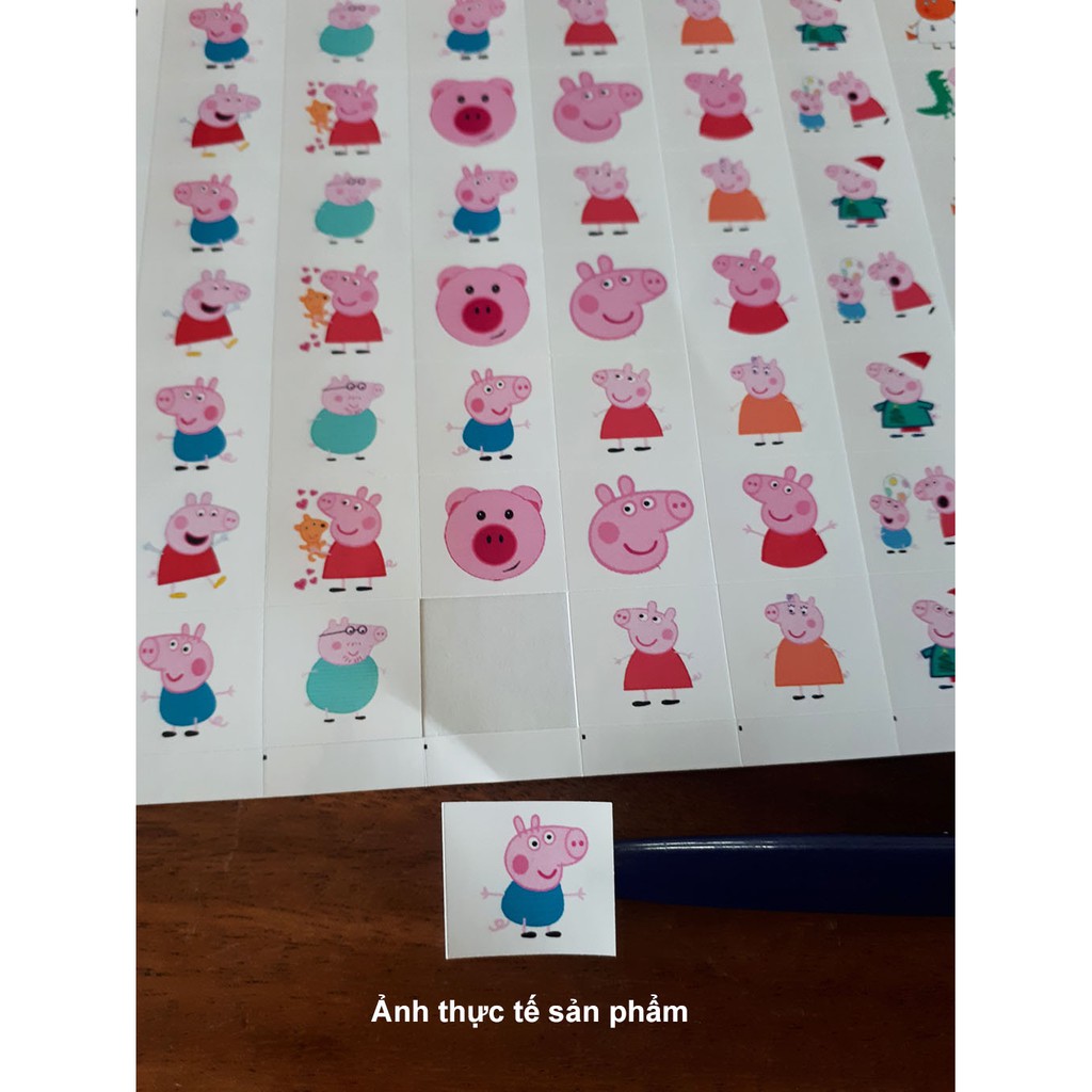 Sticker khen thưởng HEO PEPPA 7k/ tờ A4 - 159 Stick - SP14