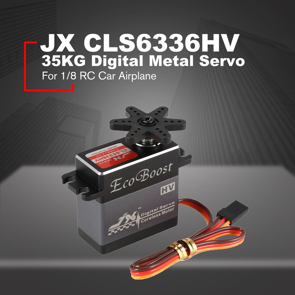 【điều khiển từ xa8/5】JX CLS6336HV 35KG Digital Metal Gear Coreless Servo for 1/8 RC Car Airplane