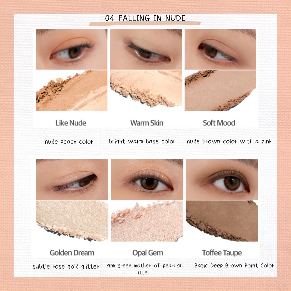 Bảng Phấn Mắt Clio mini 4 Màu Tùy Chọn