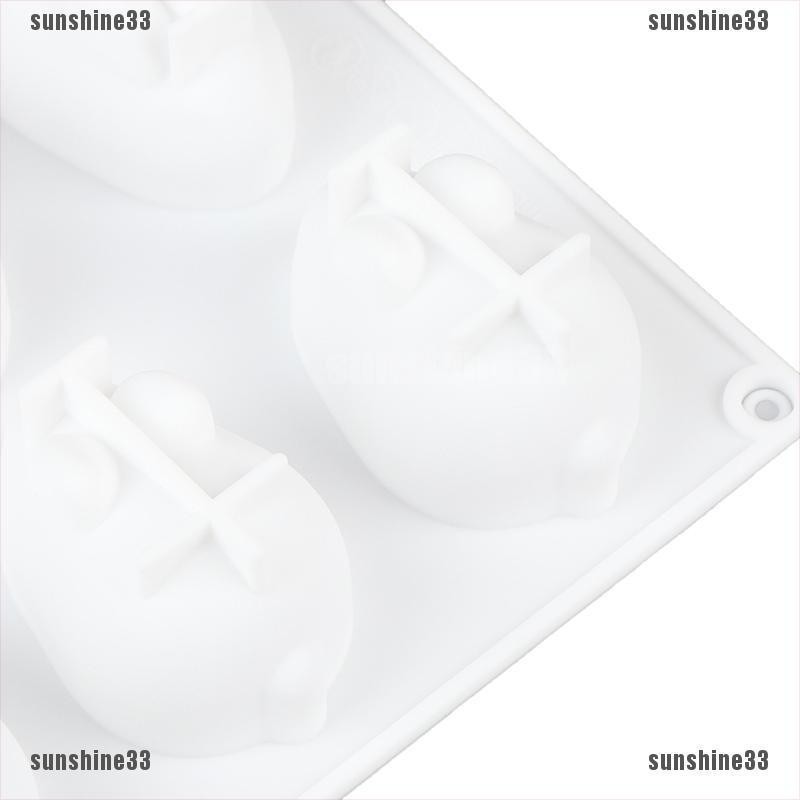 Khuôn Silicone Tạo Hình Thỏ 3D Trang Trí Bánh