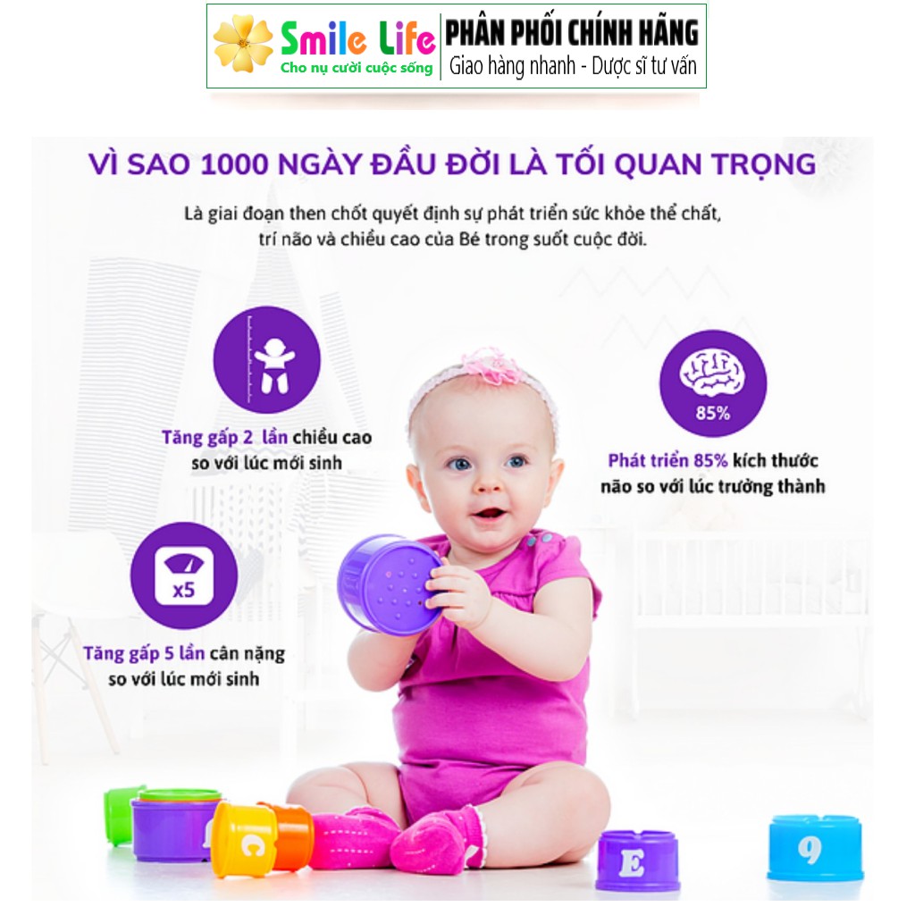 SMILE LIFE | LineaBon K2+D3 ® 10ml - Bổ sung Vitamin D3 + MK7 cho bé