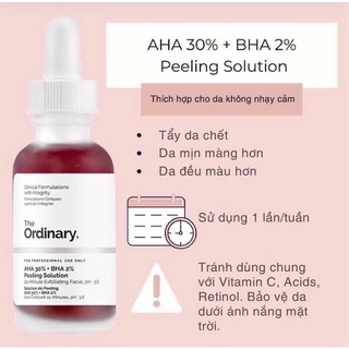 BeautyBox90 THE ORDINARY AHA 30% + BHA 2% Peeling Solution