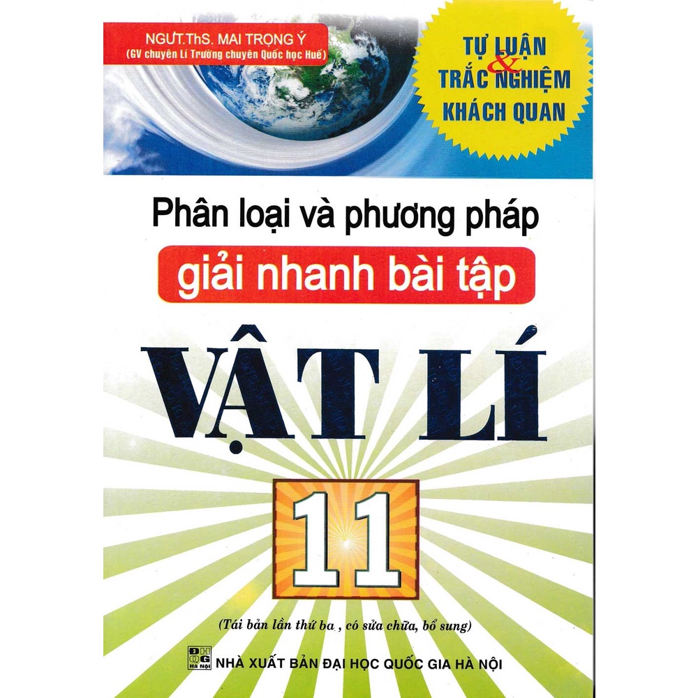 Sách - Phân loại và phương pháp giải nhanh bài tập vật lí lớp 11