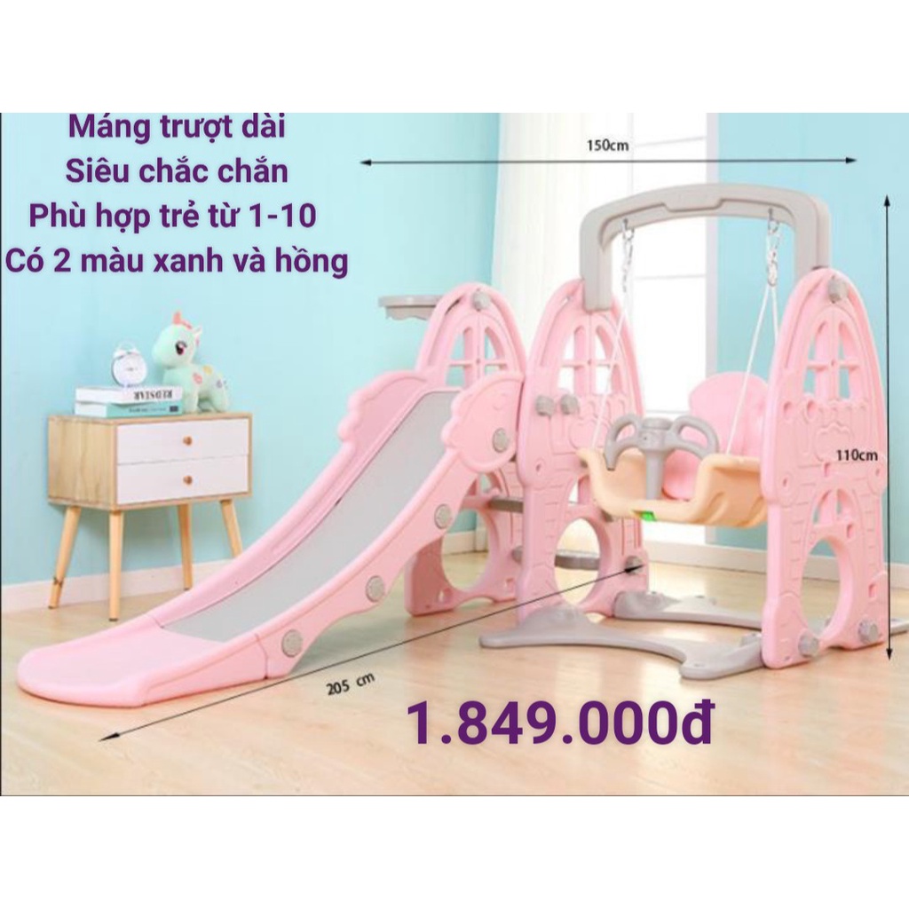 Cầu Trượt Xích Đu Loại To Và Cực Chắc Chắn