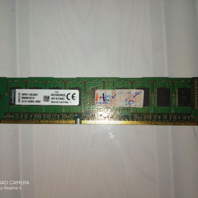 Ram ddr3 2gb bus 1333 thương hiệu Kingston