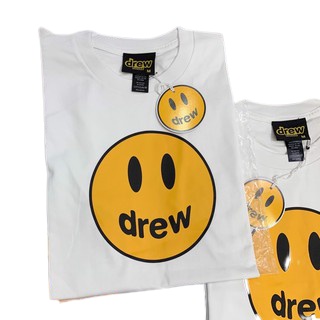 Áo Thun Tay Lỡ Drew Mặt Cười DEVIL STORE Unisex Nam Nữ Form Rộng Oversize Chất Cotton Co Giãn Áo Phông Nam Nữ