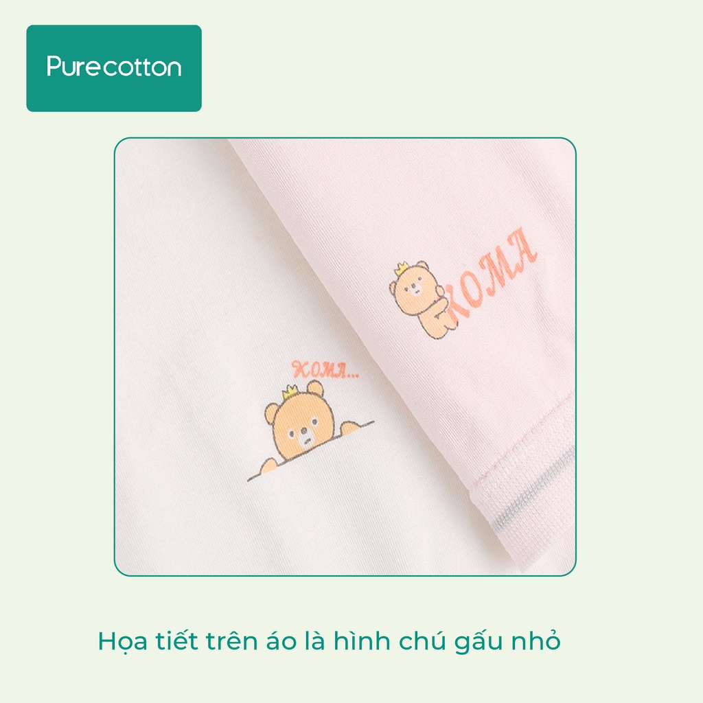 Bộ đồ lót bé gái Purecotton chất liệu sợi sồi cao cấp mềm mại Little Bear PC030 | BigBuy360 - bigbuy360.vn