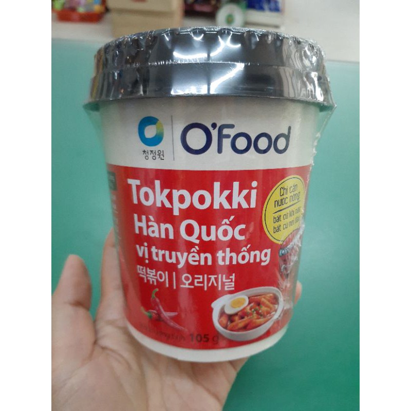 Bánh gạo Tokpokki Hàn Quốc O'Food ăn liền 105g