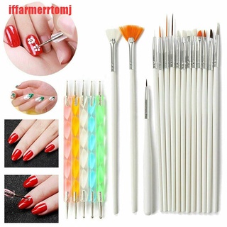 Set 20 Cọ Vẽ Trang Trí Móng Tay Nghệ Thuật Chuyên Dụng