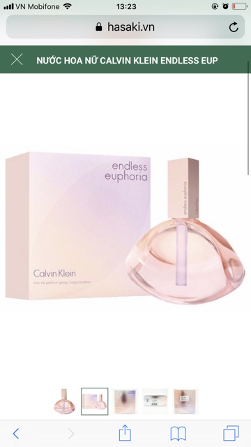 Nước Hoa Nữ Calvin Klein Endless Euphoria Eau de Parfum Spray 125ml của nữ