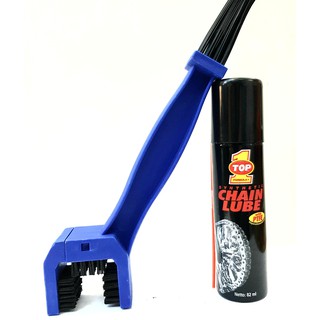 Combo Vệ sinh sên xích trần Top 1 82ml và Bàn chải vệ sinh sên