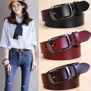 Thắt lưng da bò phong cách thời trang cổ điển cho phái nữ