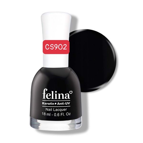 Sơn Móng Tay Đa Sắc Màu Bộ Sưu Tập Số 8 FELINA Keratin Anti-UV 18ml