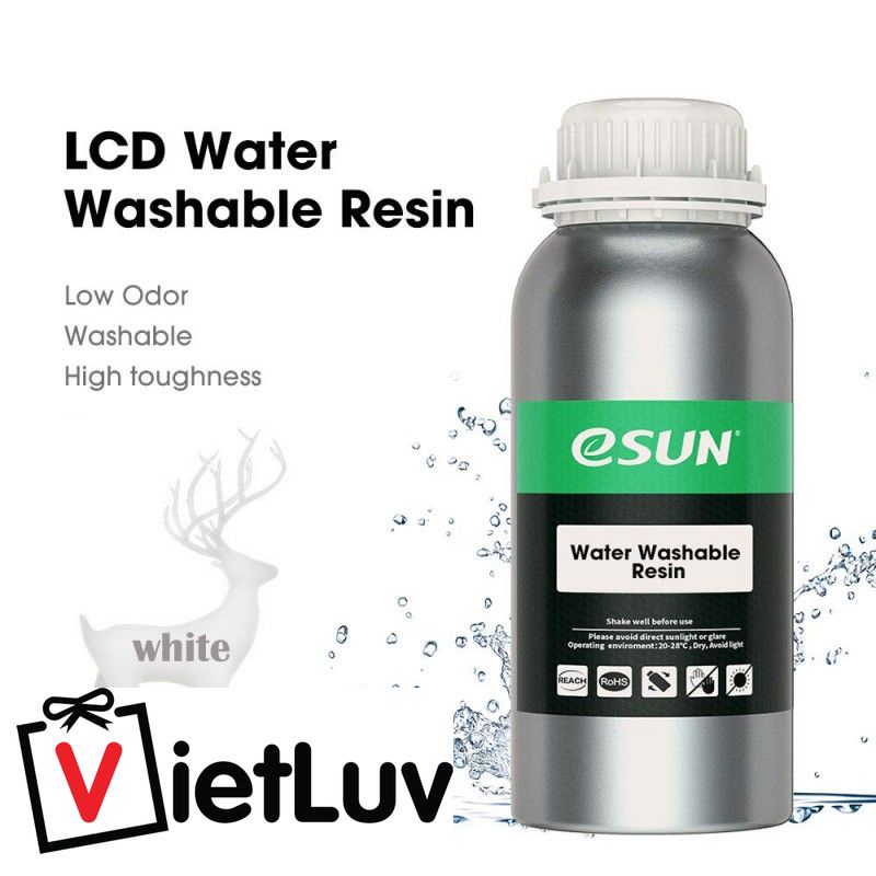 Nhựa in 3D resin - RỬA NƯỚC - eSUN Water Washable Resin for LCD 3D Printers