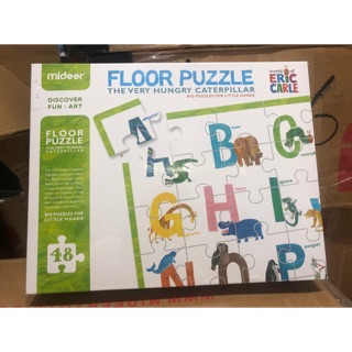 (Ảnh thật) Bộ xếp hình 48 mảnh Bảng chữ cái Tiếng Anh Mideer Floor Puzzle Alphabe