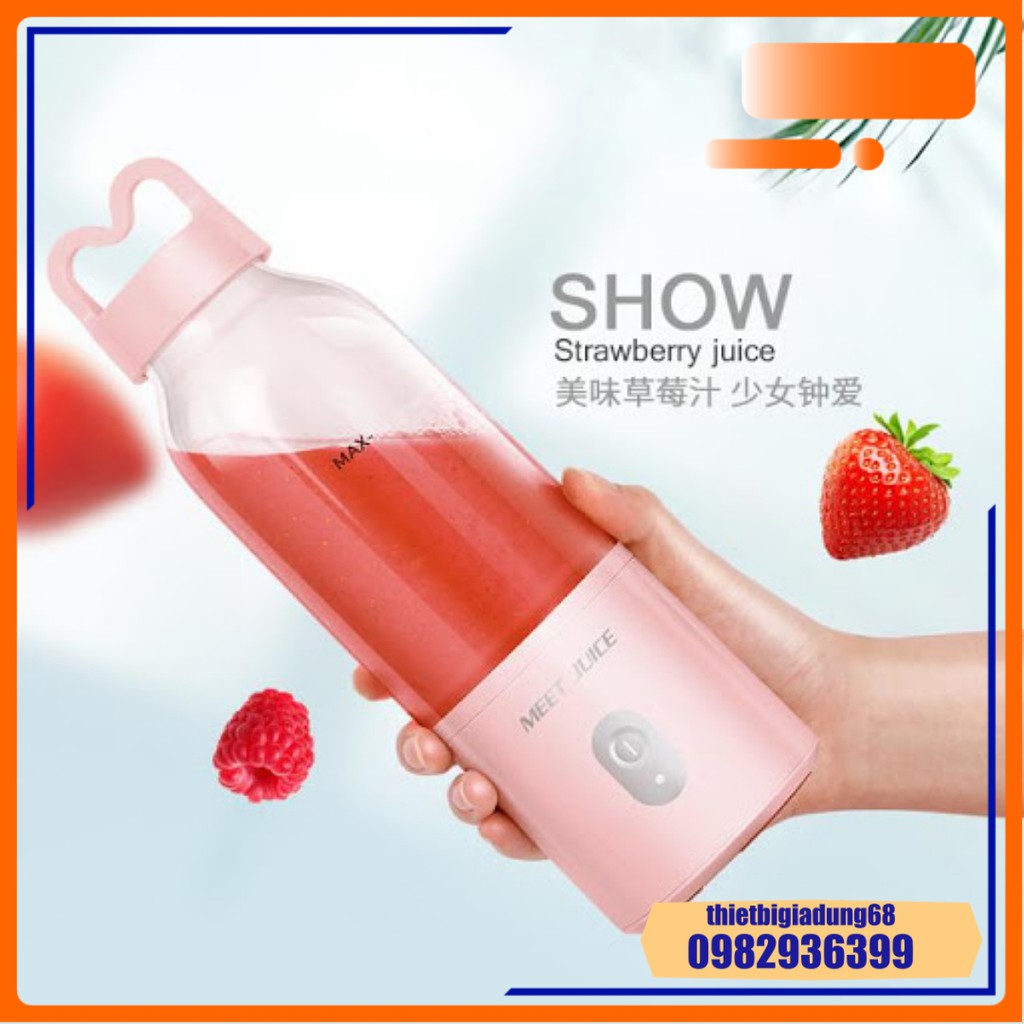 Máy Xay Sinh Tố Cầm Tay Meet Juice – Máy Xay Sinh Tố Mini Đa Năng – Xay Rau Củ Quả Trái Cây