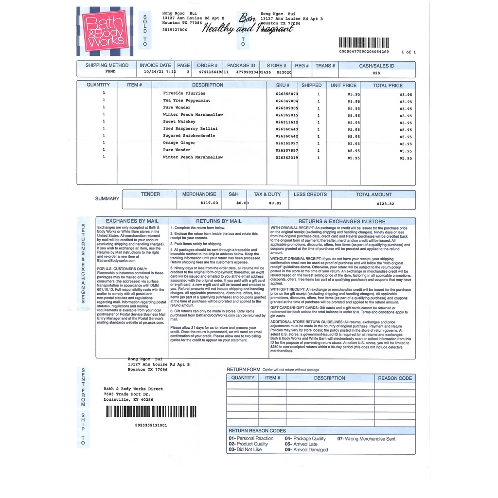 /BILL US - PART I/ Xịt thơm toàn thân 🍊 🍊 Travel size 🍊 75ml 🍊 Bath&Body Works 🍊 nhiều mùi 🍊