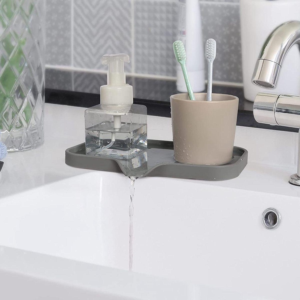 Mocho Khay Silicone Đựng Xà Phòng Có Lỗ Thoát Nước Sắp Xếp Gọn Gàng Cho Nhà Tắm