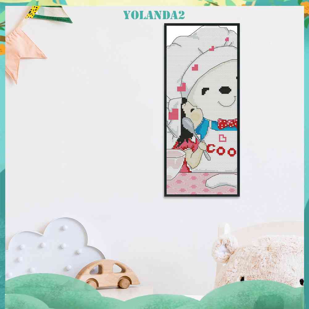 Bộ Tranh Thêu Chữ Thập Tự Làm 14CT Hình Hoạt Hình Xinh Xắn