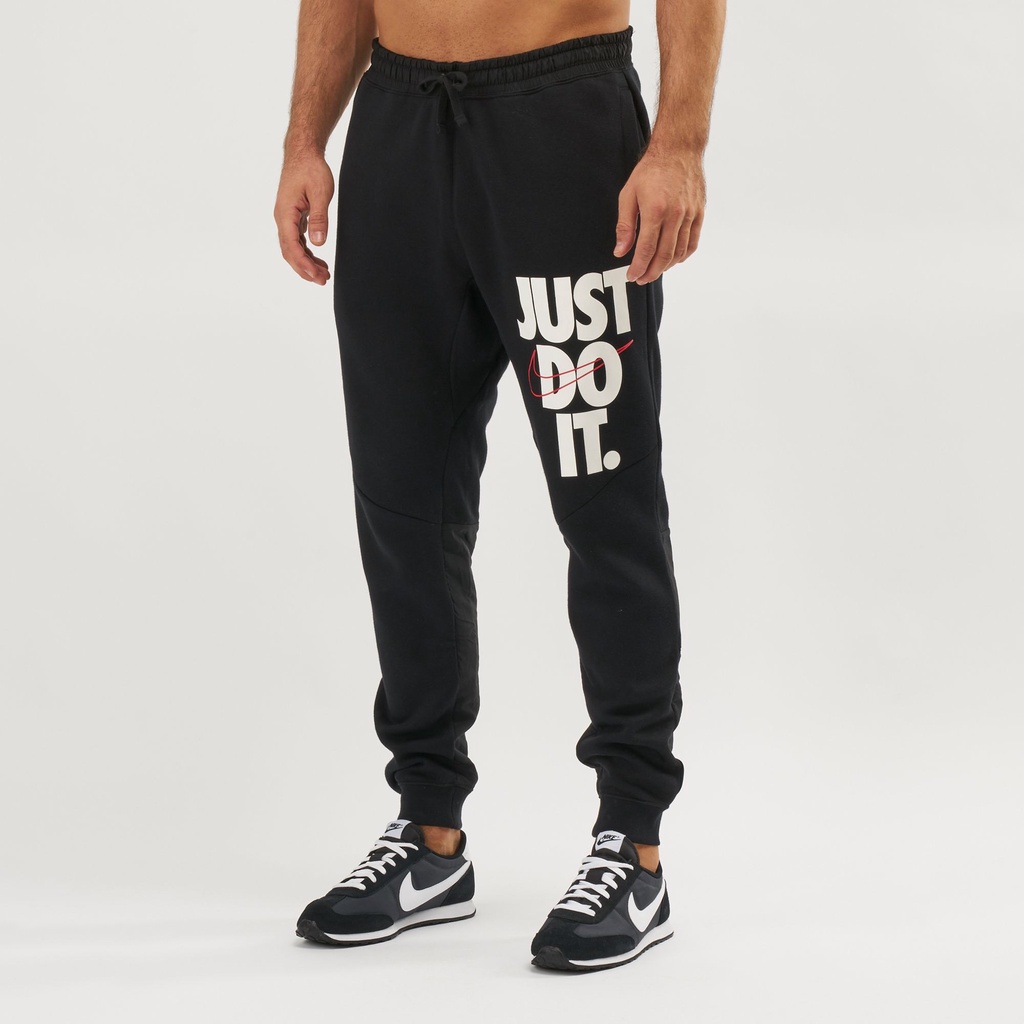Quần dài Nike JustDoIt HBR+ Pants - Đen phối trắng