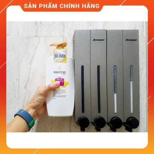 Hộp nhấn xà phòng đôi DH-700-2VP - ATMOR, hộp xà phòng nhấn